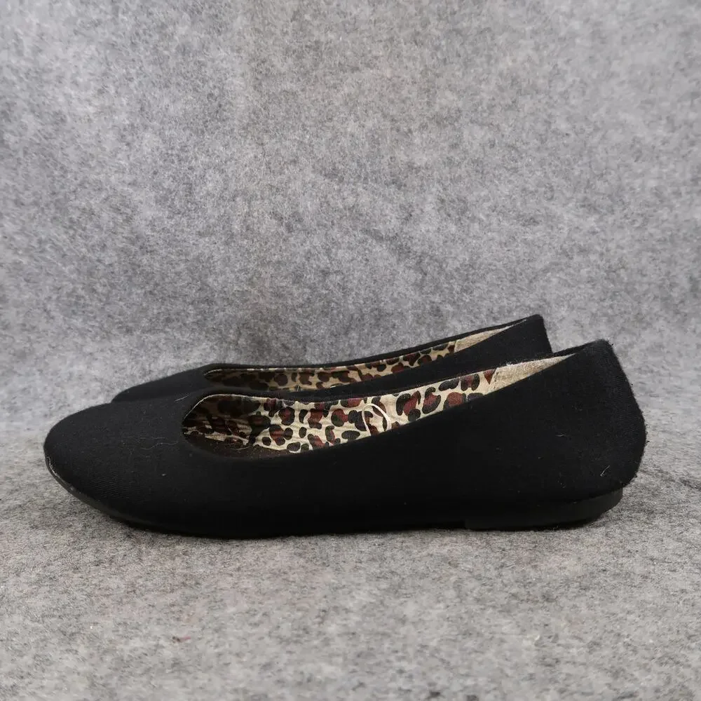 Simply Petals Shoes Kids 1 Ballet Flats Slip On Black Classic Round Toe Girls